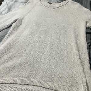 Talbots Cream V-Neck Sweater
